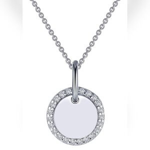Lafonn Classic Platinum-Plated Simulated Diamond Necklace